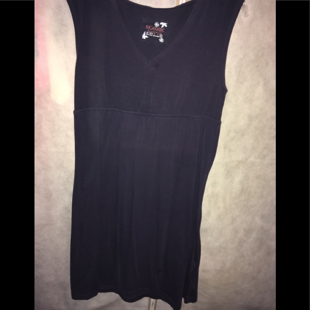 Navy blue swim dress/cover up.